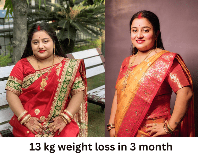 13 kg weight loss in 3 month