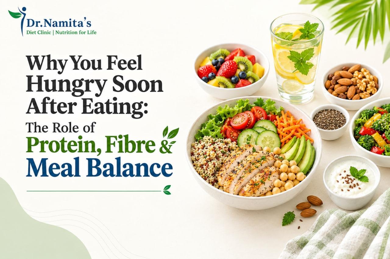 Why You Feel Hungry Soon After Eating: The Role of Protein, Fibre & Meal Balance